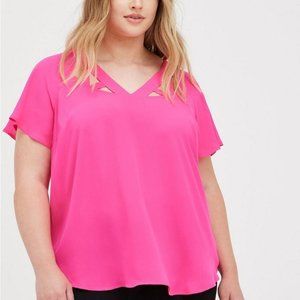 Georgette Cage Front Blouse - Size 1